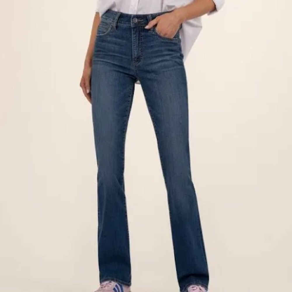 KUT from the Kloth Natalie High Rise Bootcut Jeans Dark Wash Blue Size 4